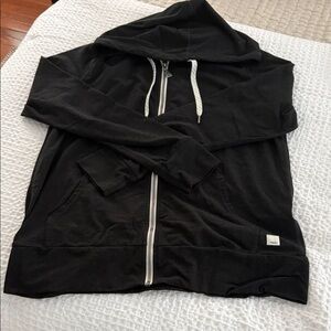 Vuori Black Zip-Up Hoodie